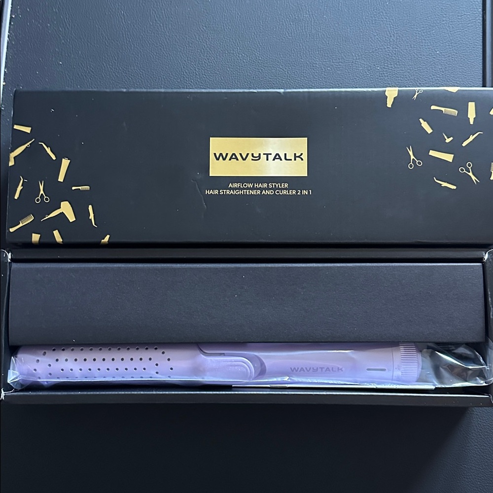 Purple Wavytalk Cool Curl Airflow Styler and Straightener